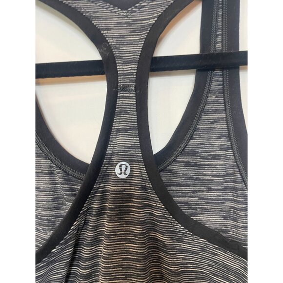Lululemon Cool Racerback II Wee Are From Space Deep Coal Battleship Size 4 - Picture 8 of 10